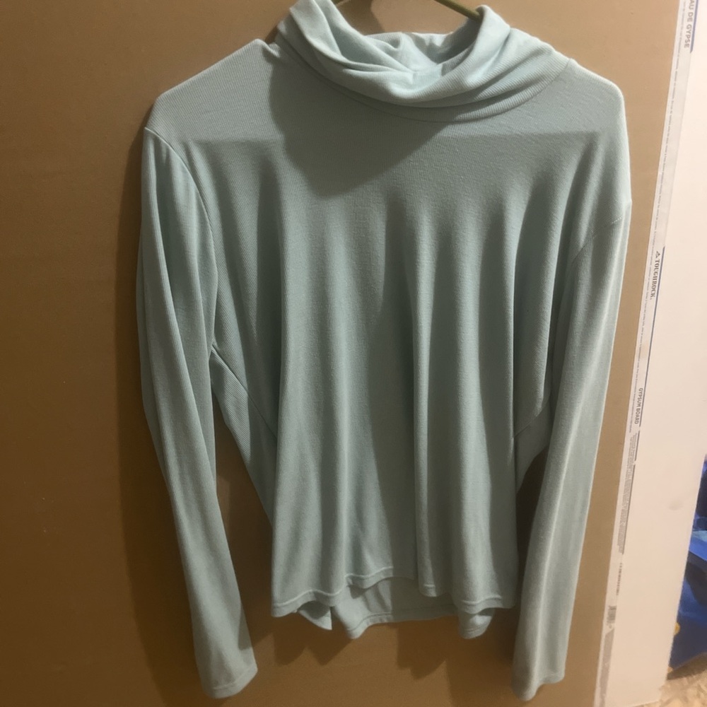 Light Blue Turtleneck Sweater